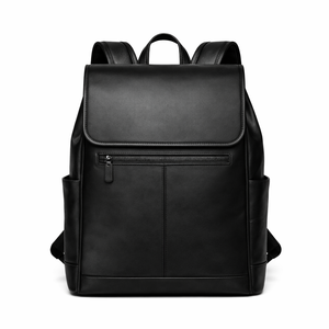 Luxury Handmade Cowhide Leather <b>Backpack</b> Multi-Pockets, Laptop Sleeve for Professionals Vintage Style Genuine Leather <b>Backpack</b> - Product Image 1