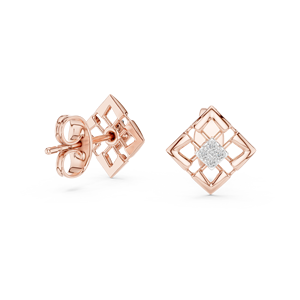 Ensemble de boucles d'oreilles minimalistes en diamants de laboratoire taille brillant, or blanc massif 18 carats plaqué rhodium, pour fiançailles, mariage, soirée, Saint-Valentin - Product Image 5