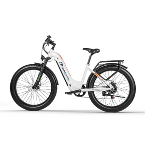 MX06 Step E-bike for 48V 17.5AH <b>Battery</b> 90KM Range LED Lights 26" Fat Tires ZOOM Mechanical Disc Brakes Aluminum - Product Image 1