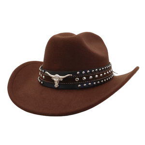 Chapeau de cowboy occidental tendance style export américain, respirant, écologique, en nylon, soie et coton, pour l'été, décontracté, doux et de haute qualité - Product Image 1