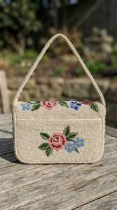 Floral Hand Embroidered Cotton Rectangular Coin <b>Wallet</b> Handmade <b>Fabric</b> Zipper Purse Women Girls Colorful Embroidery Day Party - Product Image 3