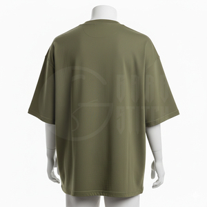 Camiseta Unisex 100% Algodón, Servicio OEM, Diseño Exclusivo, Cuello Redondo, Hombros Caídos, Color Azul Rey - Product Image 6