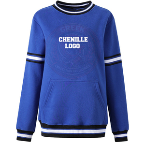 เสื้อสเวตเชิ้ตสีน้ำเงินรอยัล Zeta Phi Beta ปักลายตราสัญลักษณ์แบบเชนิลล์ เสื้อผ้าสำหรับชมรมนักศึกษากรีก ยูนิเซ็กซ์ ผ้าฝ้ายพรีเมียม - Product Image 1