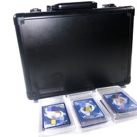 Boîte de rangement pour cartes de sport classées, étanche et personnalisée, compatible avec 102 cartes.