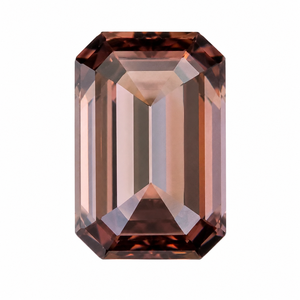 Diamant de laboratoire CVD de 1 carat, taille émeraude, couleur marron, pureté VS, certifié IGI, pour la fabrication de bijoux solitaires - Product Image 3