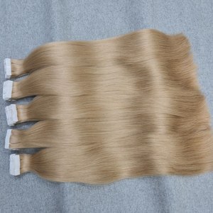 Dream Hair T03 Cheveux vierges vietnamiens en bandes adhésives 36 pouces Trame simple Lisse naturel Non traité Toutes les couleurs Logo personnalisé 100g - Product Image 2