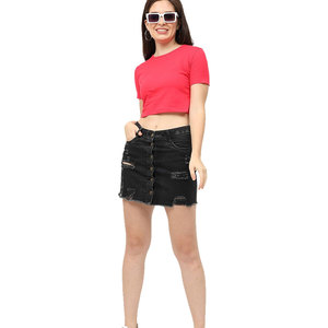 Top Corto Personalizado con Logotipo para Mujer, Nuevo, Hecho en Fábrica, Mejor Precio, Nuevo Diseño, Top Corto Moderno para Mujer - Product Image 1