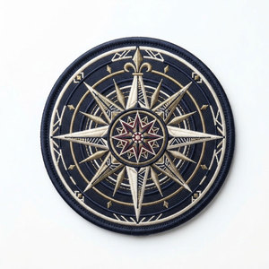 Badges de club moto brodés sur mesure avec épingle de sécurité, style luxueux, couleur et taille personnalisées - Product Image 1