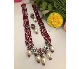 Collier et boucles d'oreilles en argent plaqué, sertis de pierres CZ tendance, de qualité supérieure, pour les occasions de mariage, pour femmes. - Product Image 1