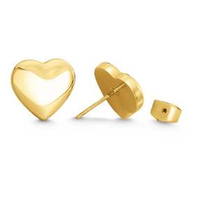 Boucles d'oreilles pendantes en forme de cœur en argent sterling 925 plaqué or 14 carats, bijoux délicats et romantiques, cadeau pour femmes - Product Image 5