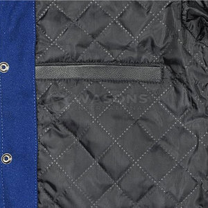 Premium Quality Customized Logo Stand Collar Front Logo <b>Heated</b> Winter Men's Letterman <b>Jacket</b> Woolen Fabric Long Sleeves - Product Image 4