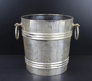 Cubo de Hielo Grande Plateado Portátil de Metal de Excelente Calidad para Enfriador de Bebidas, Vaso Enfriador de Vino con Logotipo, Venta al por Mayor - Product Image 1