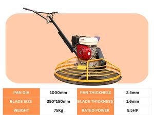 Allanadora de Concreto de Alta Eficiencia con Motor de Gasolina de 1000 mm y 5.5 HP, Máquina para Acabado de Pisos, Precio de Fábrica en Oferta - Product Image 5