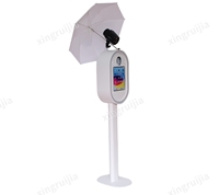 Machine photobooth portable en métal pour iPad avec éclairage annulaire pour mariage, capacité de 15 personnes, impression en libre-service pour événements de mariage