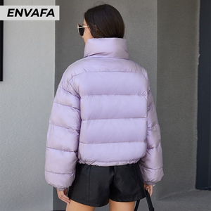 Manteau d'hiver en duvet pour femme, veste coupe-vent, vestes pour femmes, manteaux d'hiver pour femmes, vente en gros, veste matelassée personnalisée, manteau personnalisé, ODM - Product Image 4