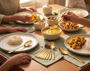 12 Pieces Stainless Steel Golden Dinner Spoon Set | Premium <b>Mirror</b> Finish | Rust Resistant, Dishwasher Safe | Luxury 16cm PVD - Product Image 5