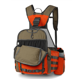 Chaleco de Caza Naranja Brillante al por Mayor con Mochila, Bolsillos Múltiples, Porta-Cartuchos y Soporte para Botella de Agua - Equipo de Caza - Product Image 3