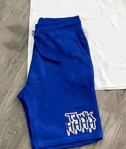 Ensemble T-shirt blanc et short bleu pour homme ELEGANT CORPORATION, col rond, style streetwear, respirant, polyester/coton, vêtements décontractés d'été - Product Image 6