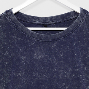 T-shirt unisexe en coton délavé, coupe oversize, style grunge, respirant, grande taille, avec épaules tombantes - Product Image 6