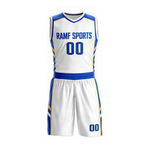 Uniformes de Baloncesto Sublimados Unisex al por Mayor, Transpirables, Tallas Grandes, Logotipo Personalizado para Clubes de Baloncesto, 100% Poliéster - Product Image 1