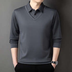 Chemise homme à manches courtes infroissable, motif ananas, nouvelle collection printemps-automne, style décontracté chic pour homme d'âge mûr, boutonnée - Product Image 6