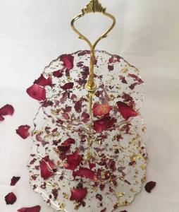 Support à gâteau et plateau de service à dessert en résine écologique avec forme personnalisable, durable pour les fêtes - Product Image 4