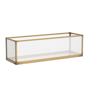 Luxury Gold Metal Glass <b>Vanity</b> Tray Modern Decorative Organizer for Perfume Cosmetics Bathroom Counter Dressing Table - Product Image 3