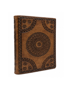 Decorative Leather Journal <b>Notebook</b> Embossed Cover Travel Diary Writing Sketchbook Blank <b>Notebook</b> Writing Diary Gift <b>Book</b> - Product Image 5