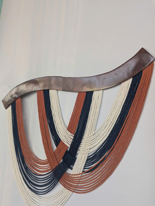 Cross-<b>border</b> New Curved <b>Wood</b> Tapestry Wall Decoration Pendant <b>Wood</b> Tassel Wall Hanging Homestay Hotel Decoration Northern Europe - Product Image 3