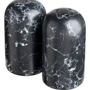 Stylish Stone <b>Salt</b> and Pepper Shaker Set Durable Natural Stone Easy-to-Use Perfect for Dining and <b>Gifts</b> hot selling egg shape - Product Image 2