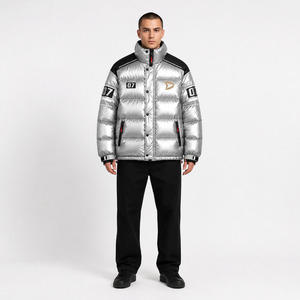 Wholesale Men’s Puffer Jacket Hooded Insulated Windproof Winter <b>Bubble</b> <b>Coat</b> Custom Logo Supplier - Product Image 4