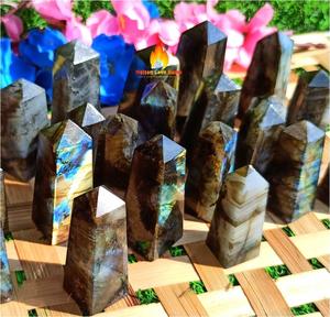 Torre de Cristal de Labradorita Natural, Obelisco Pulido, Piedra Curativa para Reiki, Meditación, Marca Chakralume de Rajasthan - Product Image 3