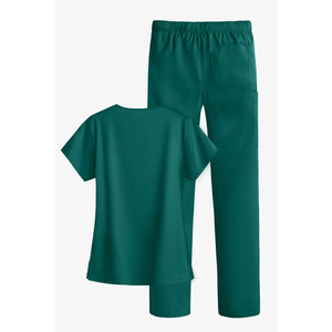 Blusas Médicas de Verano para Hombre con Diseño Multibolsillos, Detección de Agujas, Tejido Sostenible, Fusión Sin Costuras de Poliéster/Algodón - Product Image 3
