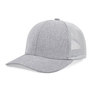 Unisex Mesh Trucker <b>Hat</b> 6-Panel Adjustable Snapback Cap Casual Style Spring Summer Breathable Fabric Adult Fit - Product Image 3