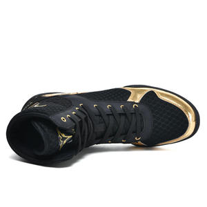 Calzado de Boxeo Personalizado, Ligero, de Caña Alta, para Entrenamiento de Combate, con Suela Antideslizante, para Boxeo, MMA, Kickboxing Profesional, Gimnasio y Competencia - Product Image 3