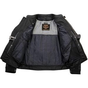 SAMROZ SPORTS Men's Matte Black Premium Leather Protective <b>Motorcycle</b> Racing Style Biker <b>Jacket</b> w/CE Armor - Product Image 6