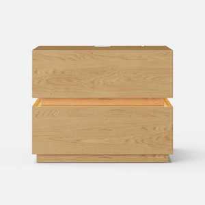 Commode à tiroirs en bois massif moderne de qualité supérieure, design polyvalent, finition lisse, pour chambre à coucher, salon, entrée, rangement, usage hôtelier - Product Image 1