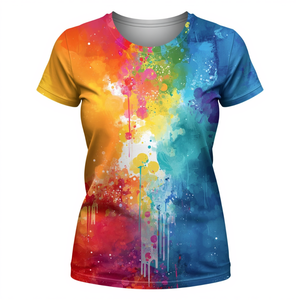 เสื้อยืดผู้หญิง ผ้าฝ้าย แขนสั้น สไตล์ลำลอง แบบพื้นฐาน พร้อมบริการรับผลิตแบบ OEM ODM - Product Image 5