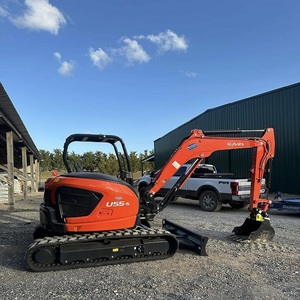 Mini-excavatrice sur chenilles Kubota U55-5 d'origine, faible nombre d'heures de travail, excellent état, prête pour les projets lourds. - Product Image 5