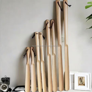 Calzador de Zapatos Duradero para Hotel, Calzador de Madera con Mango Largo para Hotel y Hogar, de la India - Product Image 1