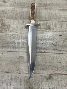 Couteau d'extérieur artisanal à lame en acier D2, manche en corne de cerf avec étui en cuir, couteau personnalisé - Product Image 5