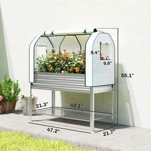แปลงปลูกต้นไม้ยกสูงแบบเรือนกระจกสำหรับปลูกกลางแจ้ง - Product Image 6