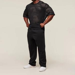 Nueva Camiseta Deportiva Negra para Hombre, de Malla, Talla Grande, Antiencogimiento, Hecha a Medida - Product Image 4