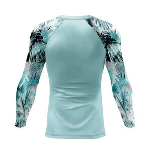 Hot Trending Custom Logo And Size Plain Fabric Design 2026 High Quality Low Price Long Sleeve Compression Sublimation Rash Guard - Product Image 3