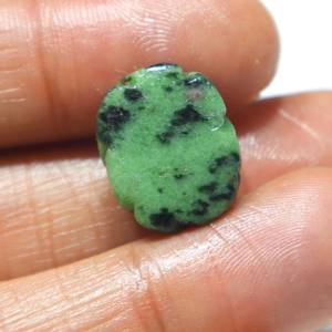 พลอยรูบี้โซไซต์แกะสลักทรงคาโบชอง พลอยรูบี้แกะสลักทำมือ ผิวเรียบ หินหลวม ขายส่ง สำหรับอัญมณีทำเครื่องประดับ - Product Image 3