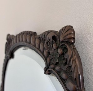 Espejo de Pared Redondo de Estilo Barroco Vintage - Product Image 1