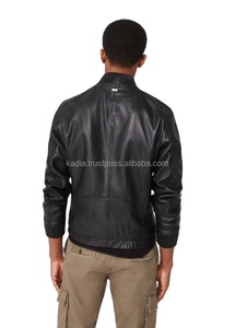 แจ็กเก็ตหนังบุนวมสำหรับผู้ชาย, แจ็คเก็ตฤดูหนาวบุด้วยผ้าขนแกะขนเป็ดระบายอากาศได้ดี - Product Image 4