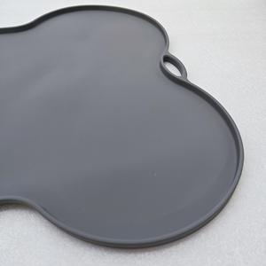 Pet Feeding <b>Mat</b> <b>Silicone</b> Waterproof Oval Shape 1cm Modern Design Regular Size Dogs All Seasons - Product Image 1