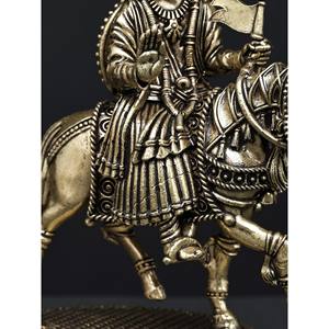 Petite statue de sculpture en laiton Baba Ramdev Pir de 5 pouces par catégorie de produits - Product Image 3