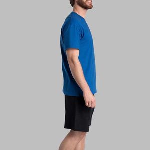 T-shirts pour hommes surdimensionnés à manches courtes, imprimés sur mesure, style mode décontracté, sérigraphiés, avec bordure contrastante - Product Image 5